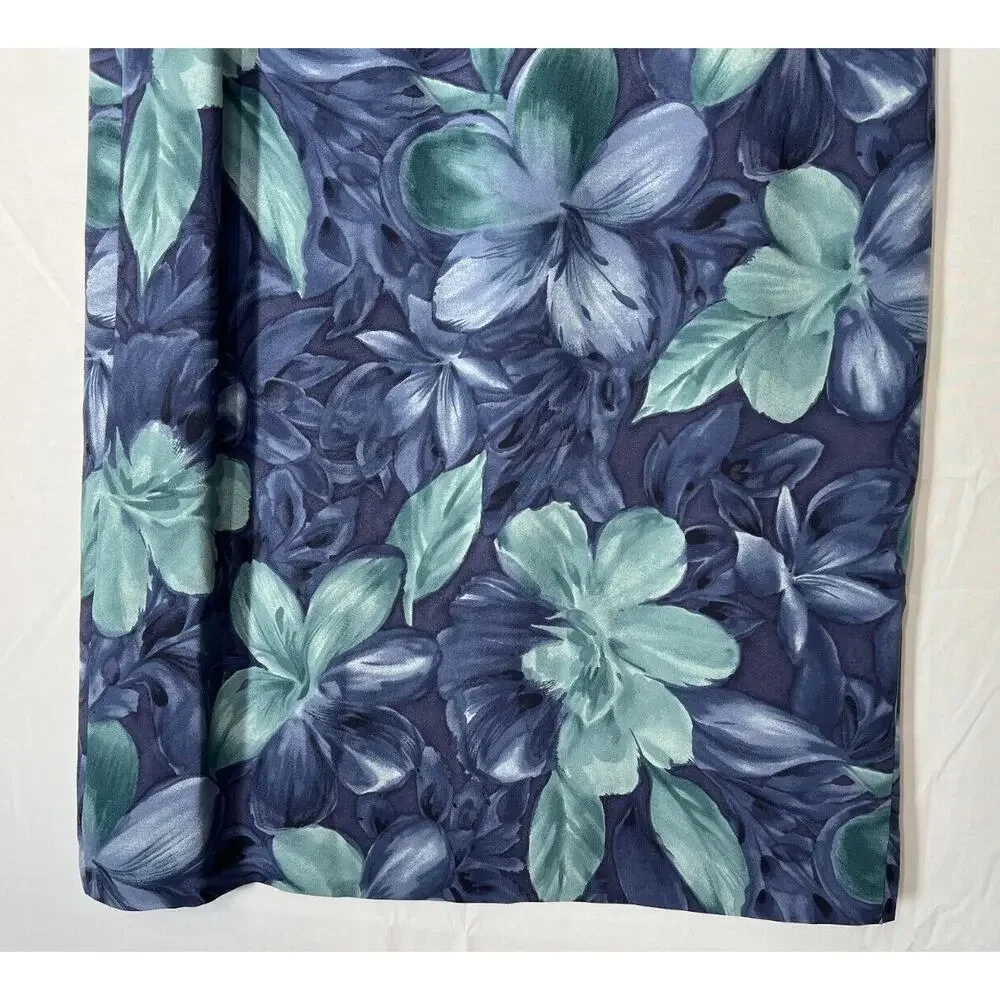 Vtg Talbots Pure Silk Wrap Maxi Skirt Womens Size 10 Petite Floral Vacation - Picture 7 of 12